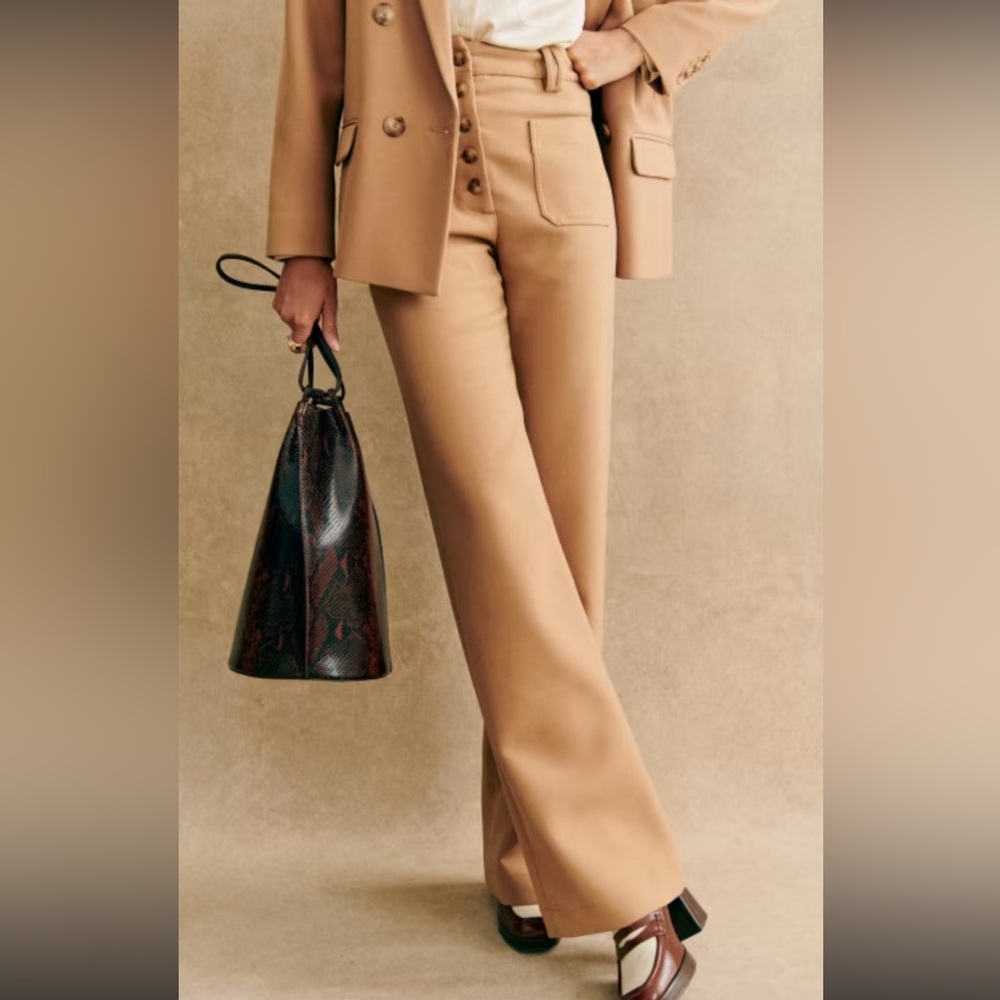 Sezane Chuck Camel Trousers